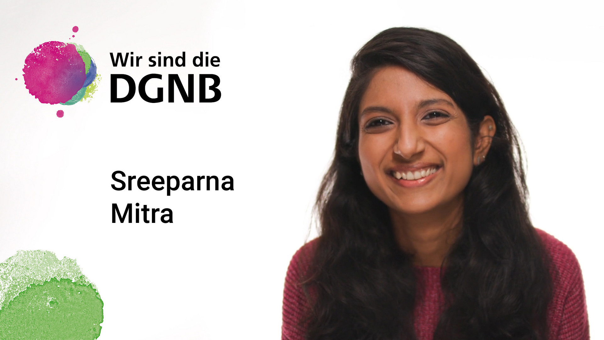 Sreeparna Mitra gibt Einblick in ihre DGNB Geschichte | #WirSindDieDGNB Sreeparna Mitra gibt Einblick in ihre DGNB Geschichte | #WirSindDieDGNB