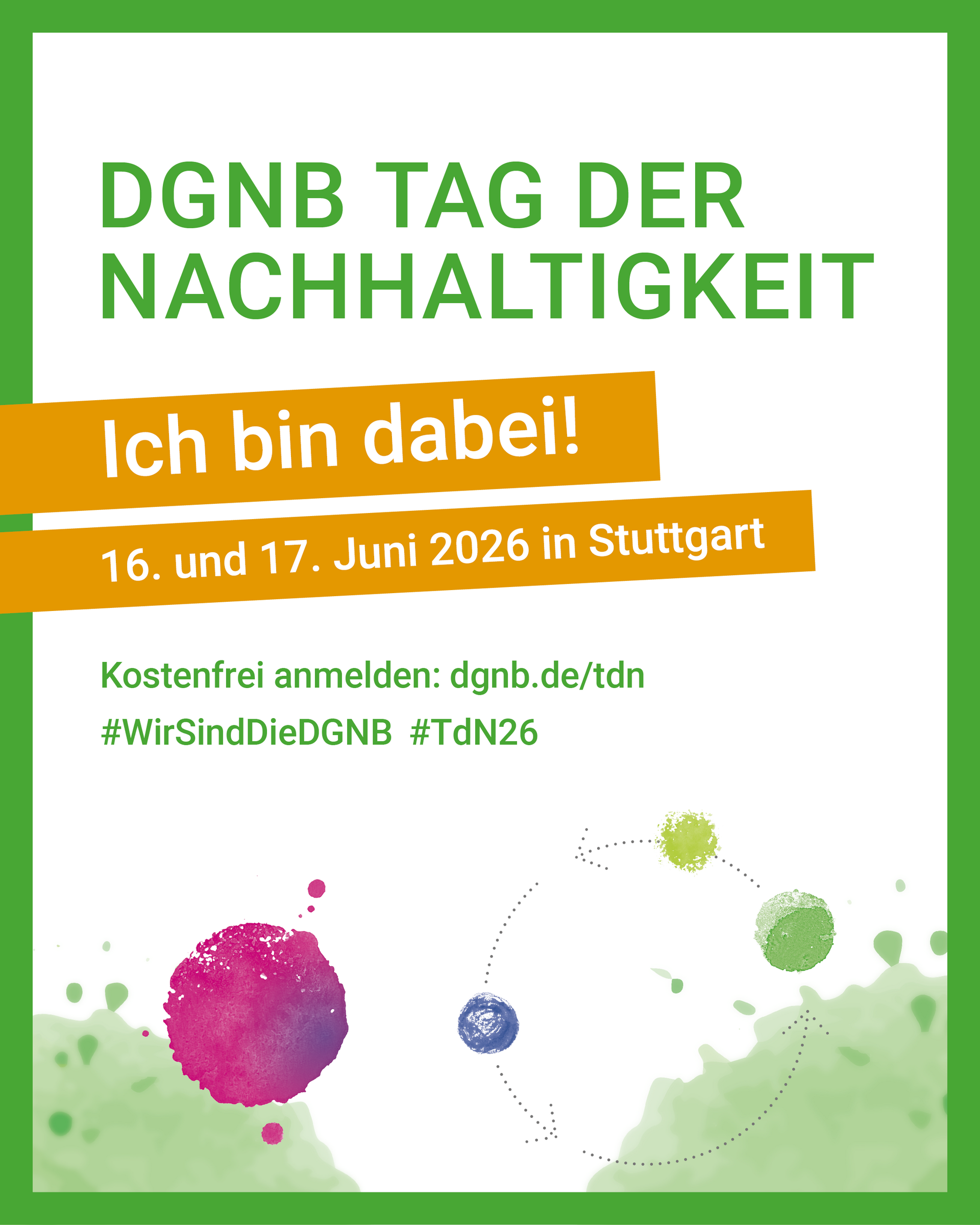 Visual "Ich bin dabei!"