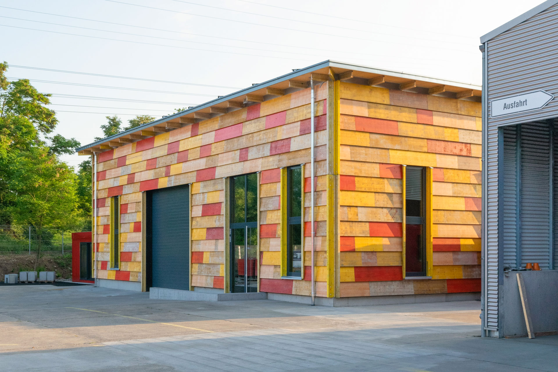 Foto der Lehrhalle „Verschnitt“ in Bergrheinfeld