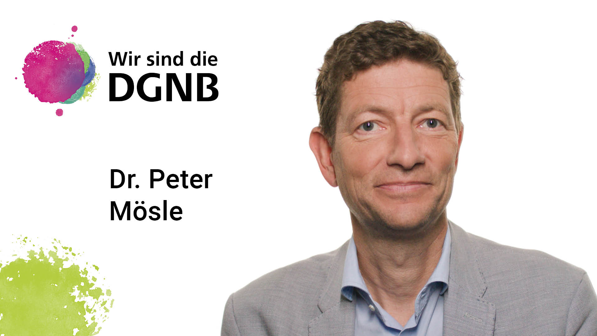 Dr. Peter Mösle gibt Einblick in seine DGNB Geschichte | #WirSindDieDGNB