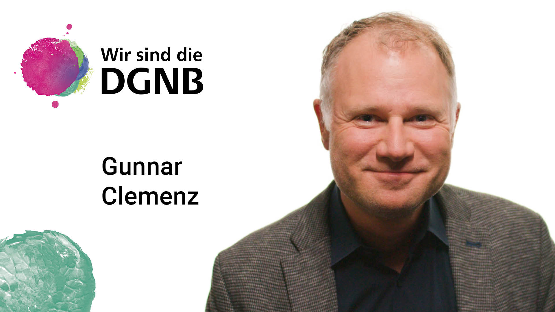 Gunnar Clemenz gibt Einblick in seine DGNB Geschichte | #WirSindDieDGNB