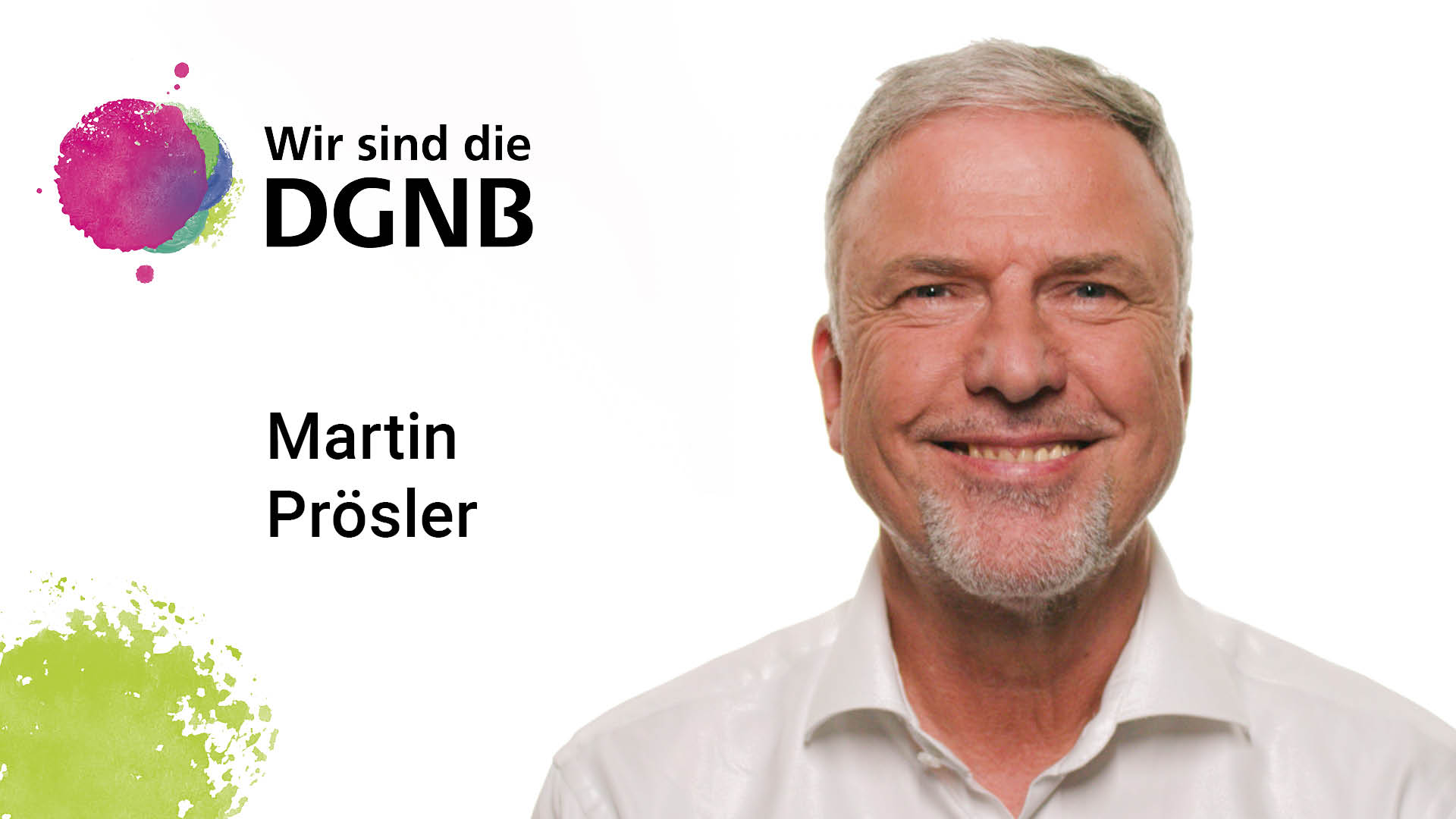 Martin Prösler gibt Einblick in seine DGNB Geschichte | #WirSindDieDGNB