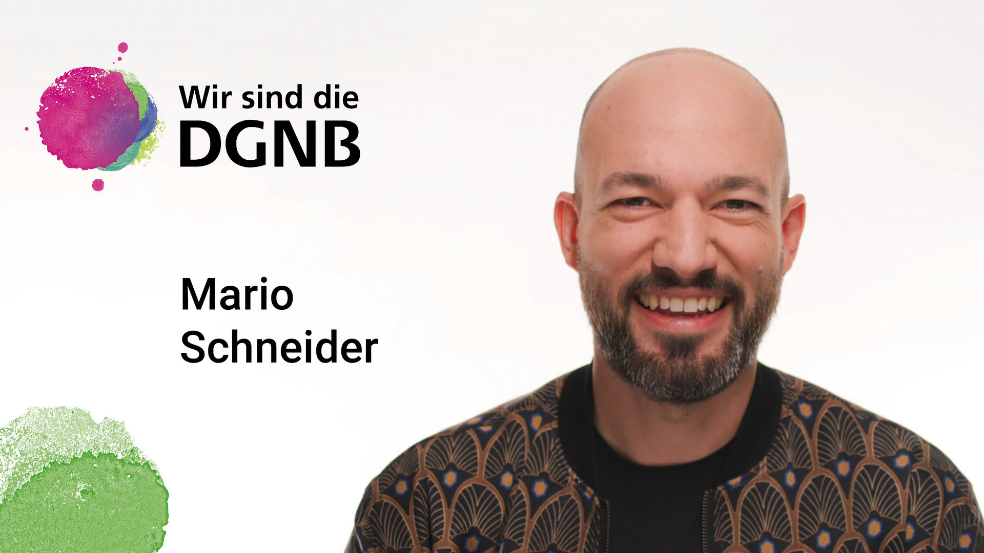 Mario Schneider gibt Einblick in seine DGNB Geschichte | #WirSindDieDGNB