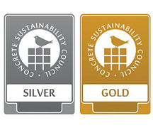 DGNB Logo Labelaberkennung Standard "CSC" Silber und Gold Standard "CSC"