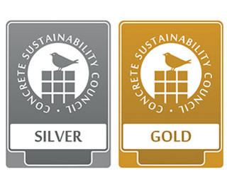 DGNB Logo Labelaberkennung Standard "CSC" Silber und Gold