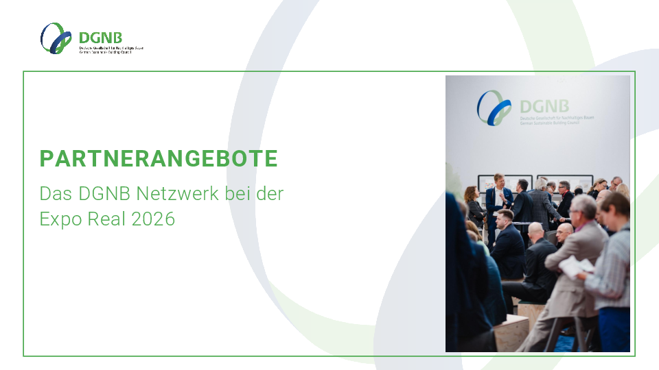 DGNB Partnerschaftsoptionen im Rahmen der Expo Real 2026