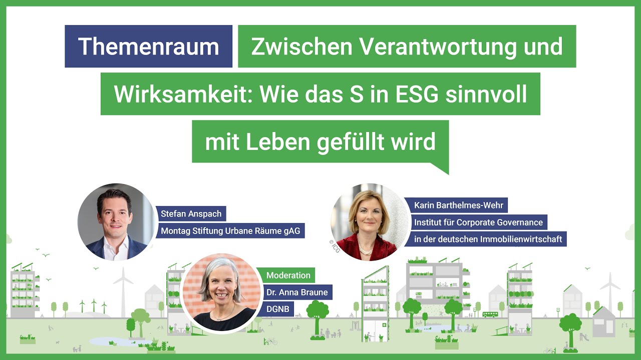 Wie das S in ESG sinnvoll mit Leben gefüllt wird | DGNB Jahreskongress 2025